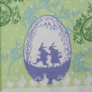 [공방아저씨1609]  토끼달걀 냅킨 S-010 (33*33cm) 2장