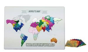 [포일이네040] 세계지도 퍼즐 포일아트