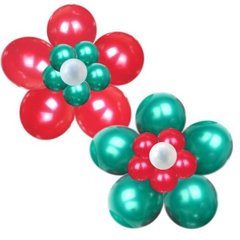 [아트공구][만들기네2892] 3단 꽃풍선 크리스마스(5set) (빨강 초록중 택1)