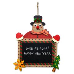 [짱짱네2610] 크리스마스 눈사람 칠판보드 만들기