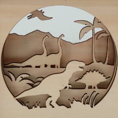 [아트공구][올망이네196]터널 입체액자 공룡시대