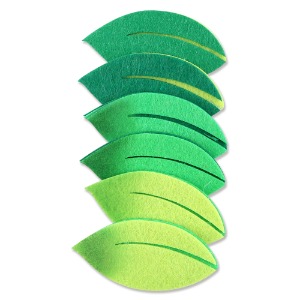 [아트공구][유니네5247]2500 펠트 둥근나뭇잎 신형 투톤