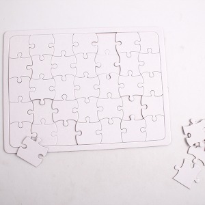 [아이디네182] 종이퍼즐 무지 사각 35P A4 낱개 교육 조각판 도형 동물 퍼즐 미술 놀이 만들기 재료