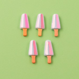 [아이디네243] 미니어처 막대 아이스크림B 5개입 장식 데코 소품 나무 배경판 모형 만들기재료