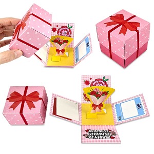 [짱짱네3584]카네이션 상자 메시지 카드만들기