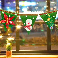 [종이가게0257]종이접기패키지 diy 크리스마스 벽 문걸이 장식 초록 가랜드 만들기세트 1인/5인용