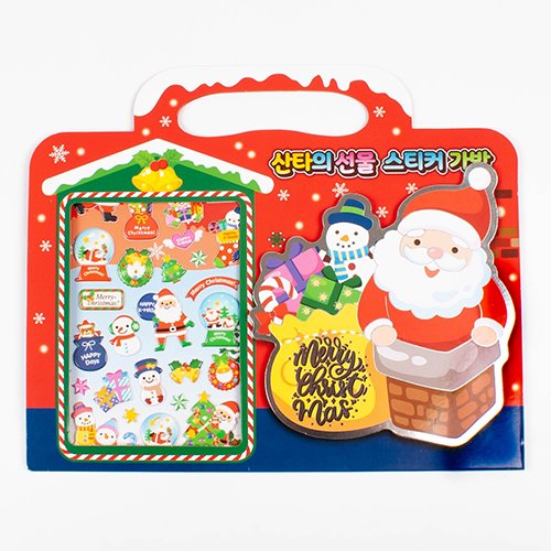 [가수왕네3493]산타의선물스티커가방